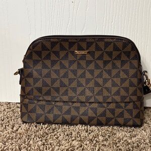 Brown Geometric Patterned Women's Bag
